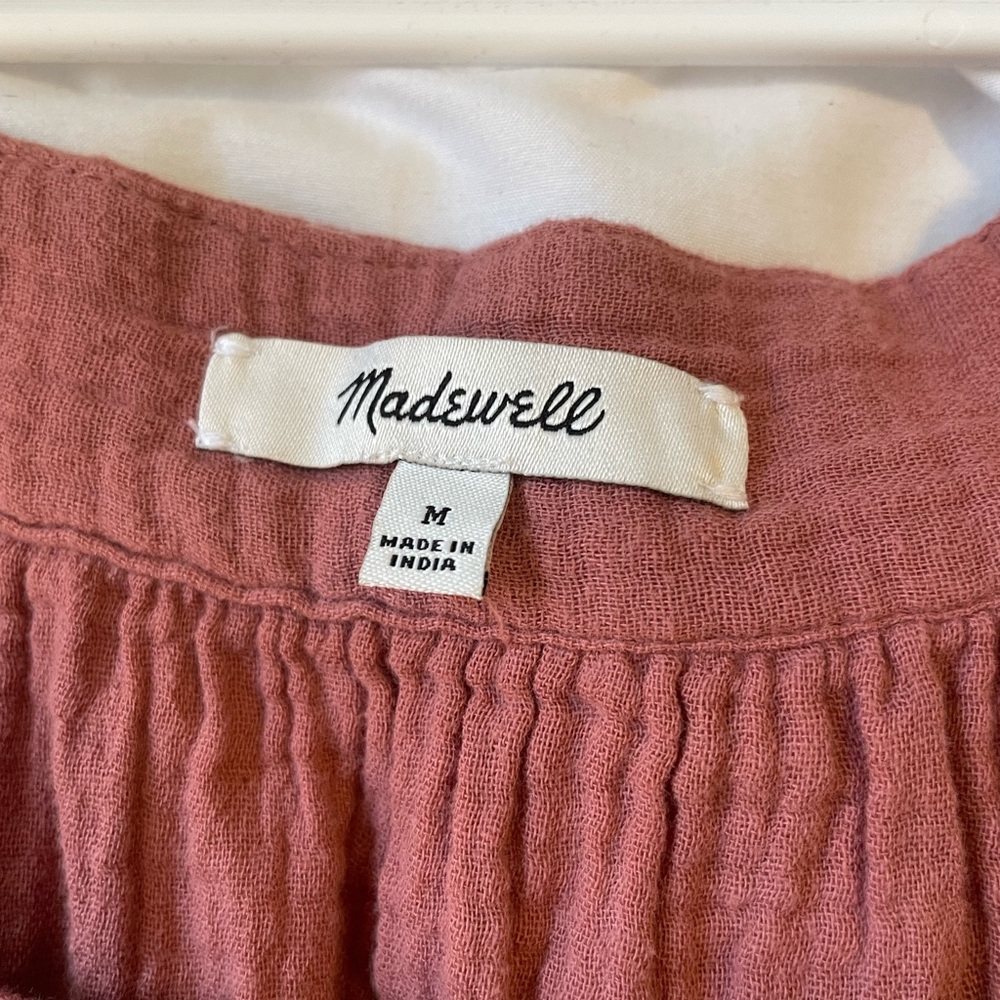 Madewell baby doll dress, size medium, dusty rose